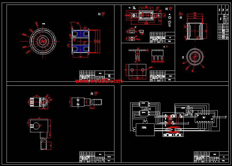 （優秀畢業設計）筆記本電腦主板裝配線輸送帶及其主要夾具的畢業設計CAD圖紙全套資料